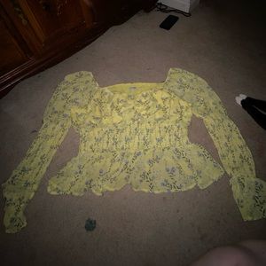 Yellow Fashionnova Blouse (2X)